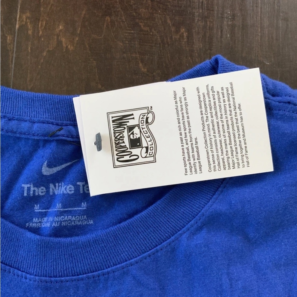 Nike Bob Uecker #9 Milwaukee Brewers Name & Number Cooperstown Tee Mens M - NWT - Picture 2 of 5